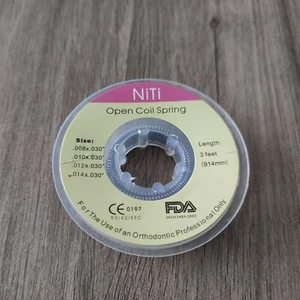 Dental Orthodontics 014*030 NITI Open Coil Spring 3 Feet 914mm - Bild 1 von 8