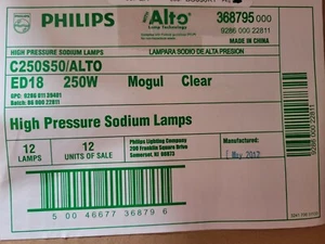 Philips C250S5 HID High Pressure Sodium 250-Watt ED18 Mogul Base Light Bulb (6 P - Picture 1 of 3