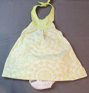 Gymboree Greek Isle Style Embroidered Tile Halter Dress Size 6-12 Months EUC - Picture 1 of 5