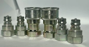 Hydraulic Coupler Set Lot Eaton FD56 Series 4 NOS ISO 7241-1 A - Picture 1 of 5