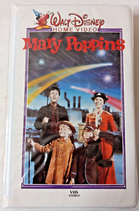DISNEY MARY POPPINS VHS 23 V WHITE CLAM SHELL CASE