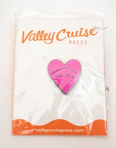 Enamel Pin Valley Cruise red wine heart green juice pin pink - Picture 1 of 2