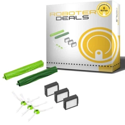Zubehör Set (Ersatzteile) für iRobot Roomba i7 / i7 Plus (2x Hauptbürste, 3x Fil - Bild 1 von 4