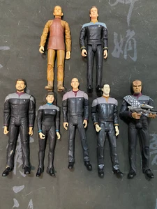 Star Trek Diamond Select Lote Picard, Riker, Troi, Worf, Data, Odo & O'Brien - Imagen 1 de 19