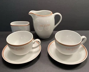 ANGELINA von PARIS HEISSE SCHOKOLADE KAFFEE TEE 2 TASSEN UNTERTASSEN KRUG Frühstück Set - Bild 1 von 15