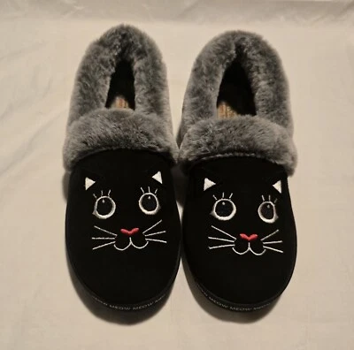 BOBS Too Cozy Meow Pijama Zapatilla Zapato Talla 10 Foto 1 de 4