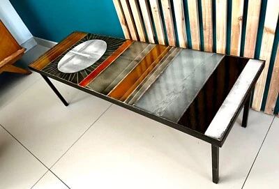 table basse modele soleil roger capron tres bon etat  - Photo 1/4