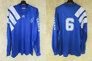 OAC OLYMPIQUE ALÈS jersey in CEVENNES #6 ADIDAS EQUIPMENT vintage L/S shirt XL - Picture 1 of 5