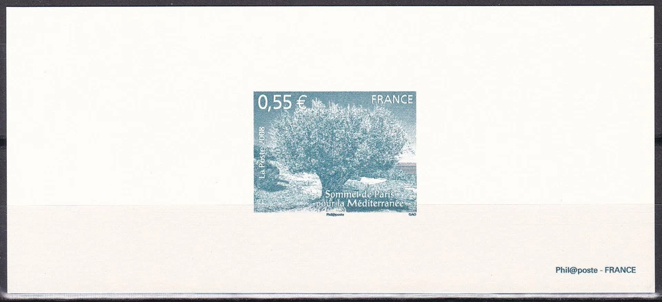 France Sc3504 Mediterranean Summit, Paris, Tree, Deluxe Sheet - Image 1 of 1