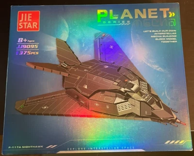 JIE STAR #JJ9095 - F-117a Nighthawk - Building Block Set - Image 1 of 3