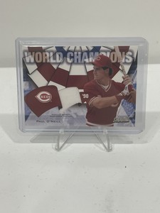 2002 Topps Stadium Club World Champions Paul O'Neill Jersey Relic