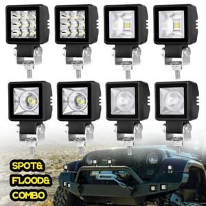 Newest for JEEP 2IN LED Cube Light Pod Spot Flood Driving Fog DRL White&Amber - Picture 1 of 42
