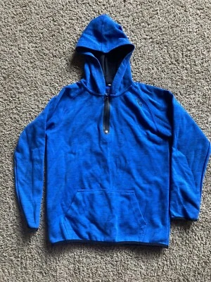 Fila Sport Youth Size L 14/16 Blue 1/4 Zip Hoodie Pockets Preowned - Image 1 of 4