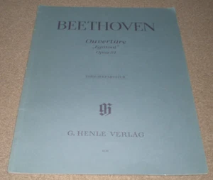 Beethoven Egmont Overture op. 84 orchestral score sheet music Henle Verlag 4640 - Picture 1 of 1