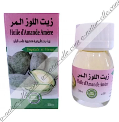 HERBO RIDOUANE Huile d'Amande Amère 100% Pure & Naturelle 30ml Bitter Almond Oil