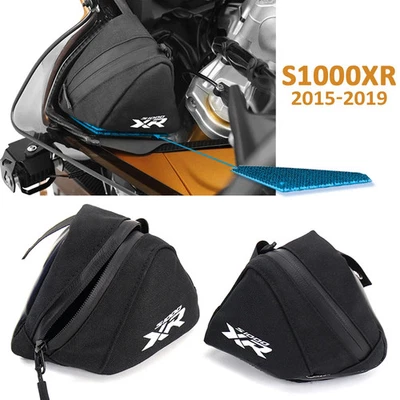  Windshield Pockets Bag Cockpit Side Bags Waterproof For BMW S 1000 XR 2015- Foto 1 de 4