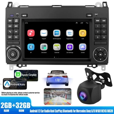 Android Auto Carplay 2+32G 4-Core + Rear View Camera For Mercedes-Benz B Class - Image 1 of 4