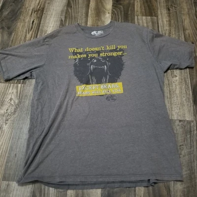 Camiseta Para Hombre Bass Pro Shops Talla 2XL Osos Cita Divertida Caza Gris Foto 1 de 4