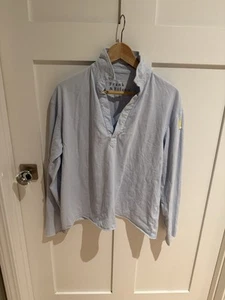 Maglia Frank & Eileen Patrick Heritage Popover Henley azzurro Med nuova senza etichette - Foto 1 di 7