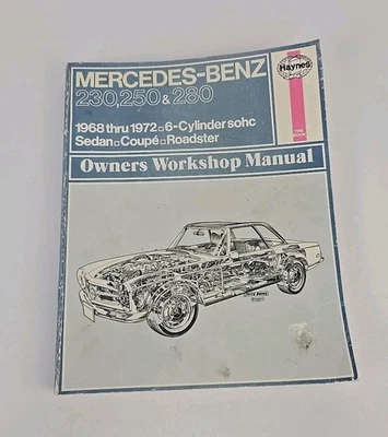 Manual de taller del propietario vintage Haynes Mercedes Benz 230, 250 y 280 68-72 Nº 346 Foto 1 de 4