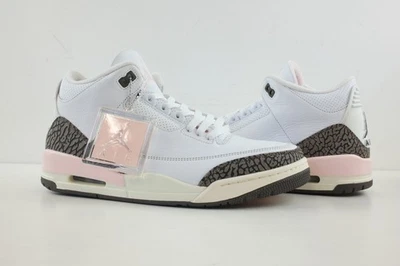 Wmns 12 / Мужская 10,5 - Air Jordan 3 ретро неаполитанский с коробкой белый розовый мокко - Изображение 1 из 4