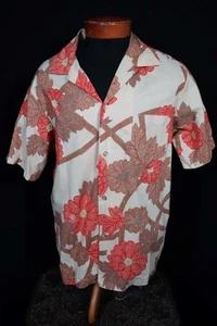 Camisa Hawaiana Algodón Años 70 Vintage Talla Extra Grande Excelente Estado - Imagen 1 de 2