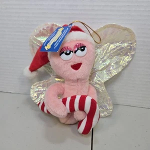 Kurt Adler Christmas Humm Bugs Pink Moth With Candy Cane Ornament - Picture 1 of 6
