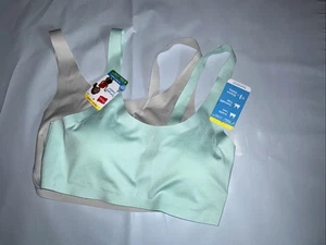 2 Pack NWT Hanes Girl’s Bralette Over Head Wire Free Bras Sz XL - Picture 1 of 3