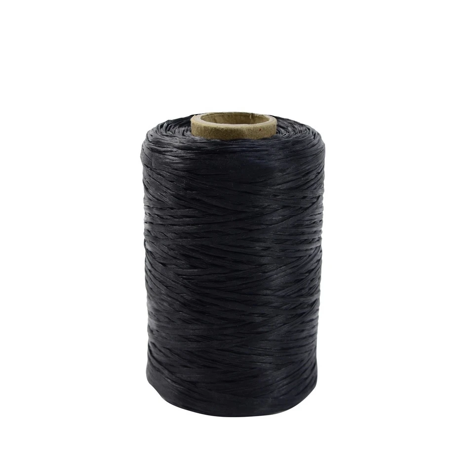 1 Single Spool Black Siwaxed Beading Craft Poly Thread Artificial Wax Sinue