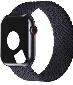 Oryginalny zegarek Apple Watch Węgiel drzewny pleciony Solo Loop 44mm Rozmiar 9 - Zdjęcie 1 z 5