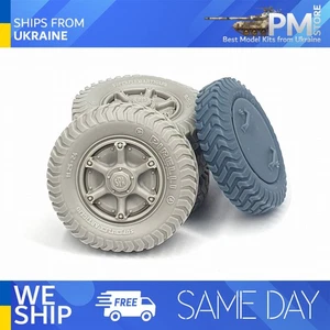 Pimp My Miniatures AFVs35-083 1/35 Camionetta AS 42 Sahariana road wheels spare - Picture 1 of 2