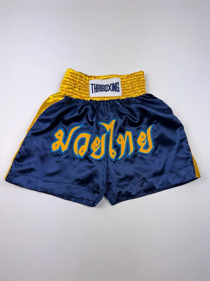 Pantalones cortos de lucha de boxeo tailandés vintage Foto 1 de 4