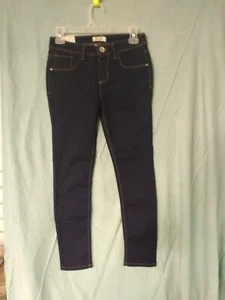 NWT SQUEEZE New York SZ 14 Skinny Girls  Dark Blue Jeans SQZ Girls - Picture 1 of 19