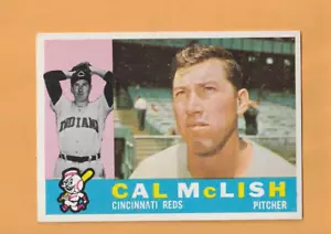 Cal McLish Cincinnati Reds 1960 Topps #110 Oklahoma City OK 5B - Imagen 1 de 2