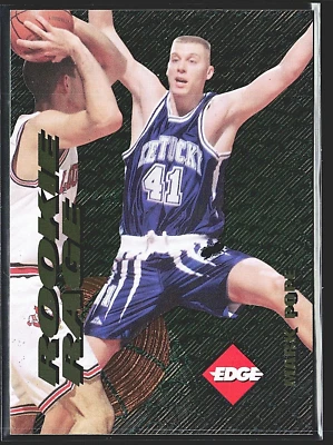1996 Collector's Edge 新秀 Rage Gold Mark Pope #35 肯塔基篮球卡 — 第 1/2 张图片