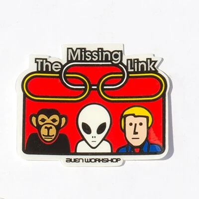 Alien Workshop The Missing Link UFO Area 51 Skateboard OG Logo Sticker Decal