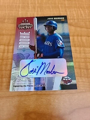 2003 Donruss Champions Signatures /475 Jose Morban #296 Autograph $$$ - Image 1 of 2