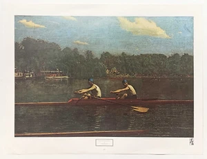 "The Biglin Brothers Racing", 1872 by Thomas Eakins, reproduction print - Picture 1 of 3