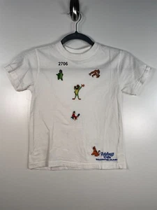 Vtg Rainforest Cafe Unisex Kids T-Shirt Graphic Animals Embroid Sz 6 13.5x18.5 - Picture 1 of 7