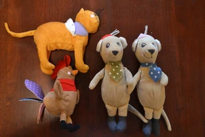 LOT 4 IKEA SOFT PLUSH ANIMALS 2 DOGS, CAT, ROOSTER LANDET? - Picture 1 of 4
