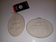 Disney Mickeys Cookie Factory Ceramic Cookie Molds 2 Mickey Mouse Donald Duck