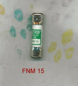  FUSIBLE DE RETARDO BUSSMAN FUSETRON FNM 15 250 VOLTIOS 15 AMPERIOS - Imagen 1 de 2