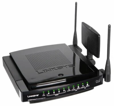 Cisco Linksys WRT600N Ultra Range Plus Dual-Band Wireless N Gigabit Router  - Image 1 of 4