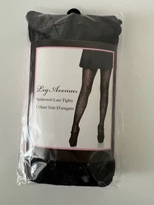 Leg Avenue Spider Web Lace Pantyhose Hose Adult Womens Halloween Goth ONE SIZE - Picture 1 of 4