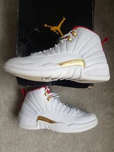 Air Jordan 12 Retro Chinese New Year White University Red FIBA - Picture 1 of 12