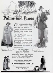 Anuncio estampado de moda para mujer Abercrombie & Finch Palms And Pines 1923 - Imagen 1 de 2