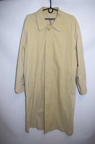 SAINT LAURENT (YSL) YSL Yves Saint Laurent Trench Cappotto Vintage Giacca Cotone Resina Uomo Taglia 50