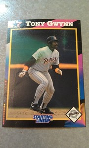 Tony Gwynn 1992 Starting Line Up SLU BLANK BACK PROOF CARD SCARCE WOW LOOK