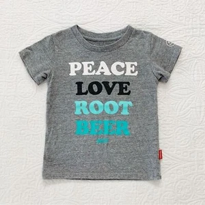 PREFRESH Kids' "Peace, Love, Root Beer" Tee Shirt (Sz 4) - Picture 1 of 3
