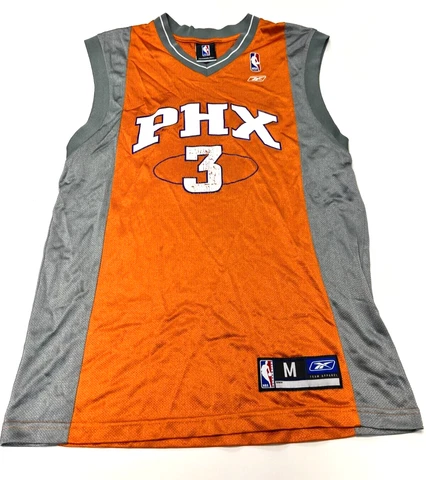 Vintage Reebok phoenix Suns #3 Boris Diaw NBA Basketball Jersey Orange Men's M Cover